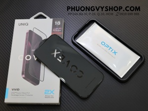 Dán cường lực iPhone 18 Pro 6.3" - UniQ VIVID (full viền đen)